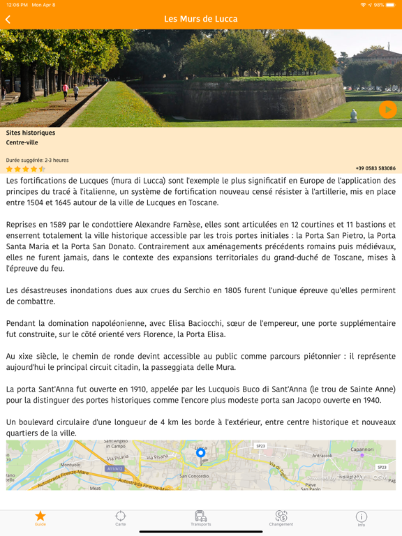 Screenshot #5 pour Lucca Guide de Voyage et Carte