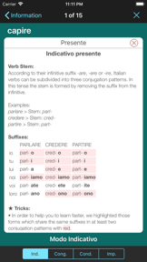Italian Verbs & Conjugation L screenshot