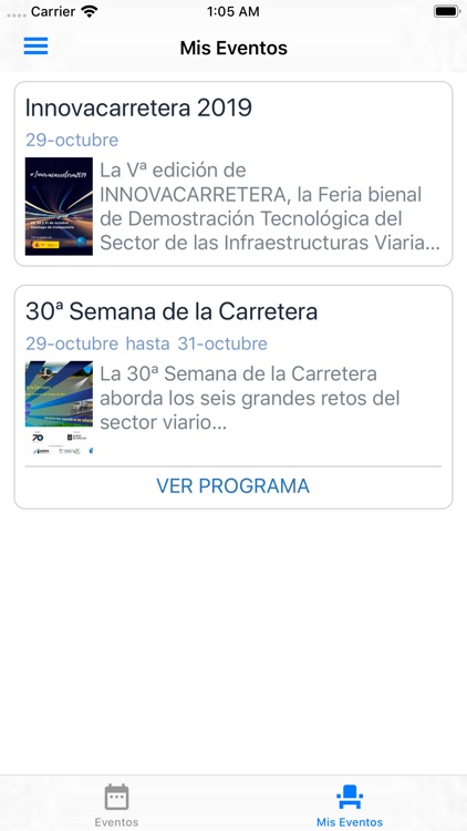 Itafec 4 events screenshot-3