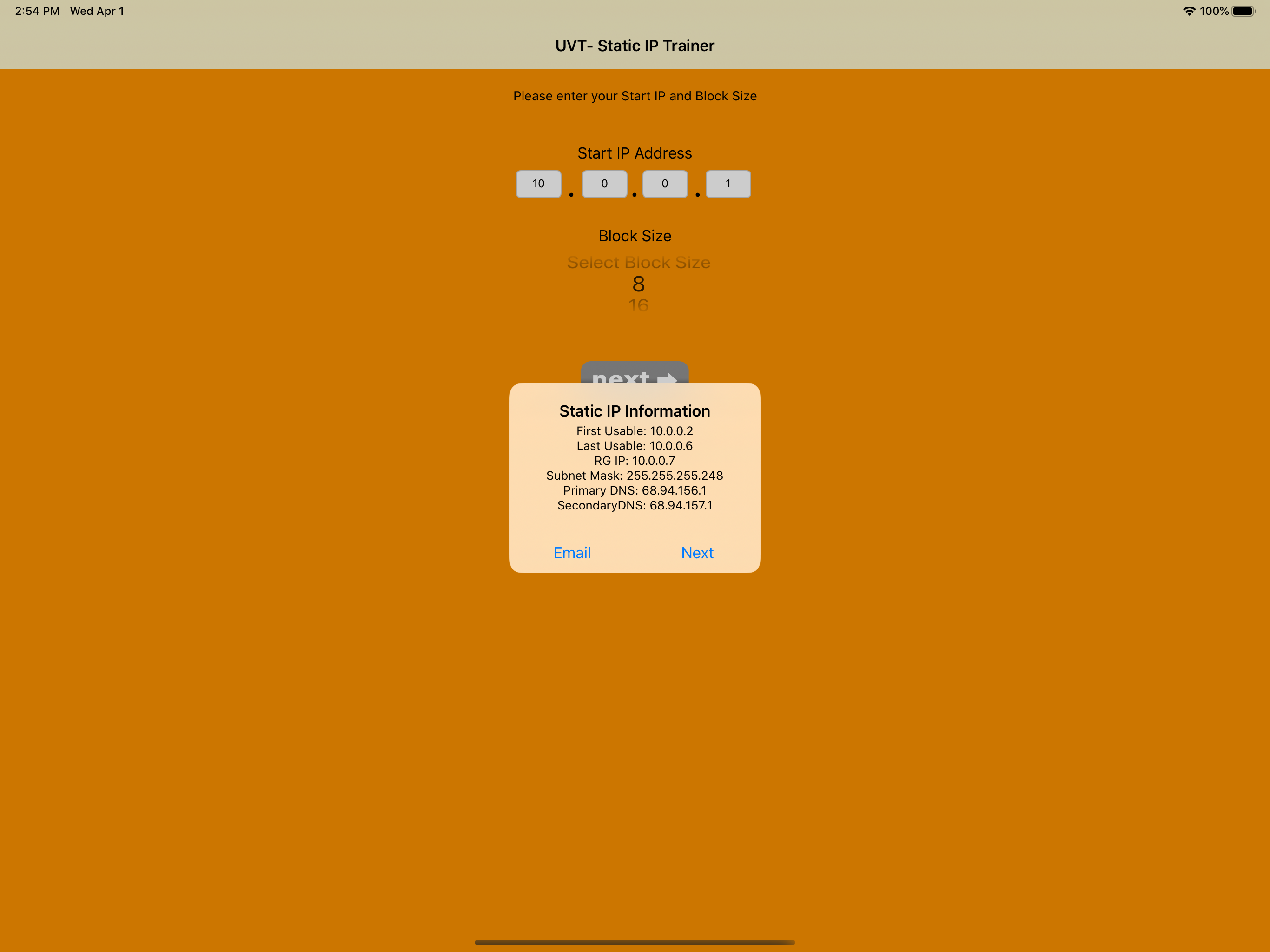UVT- Static IP Trainer screenshot 7