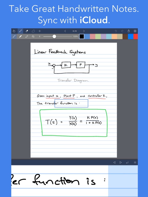 Noteflow+ Digital Notebook iPad screenshot 4 - Business app