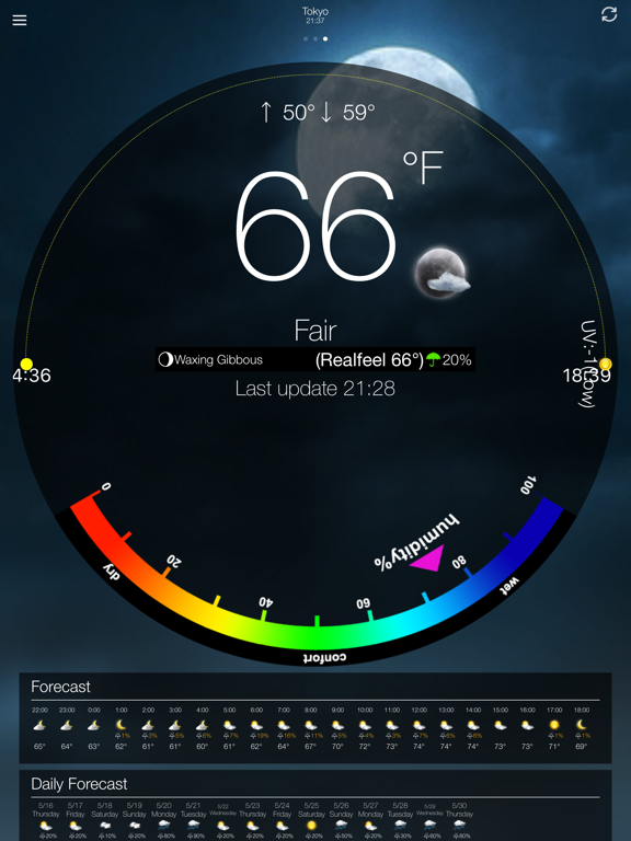 Weather ⁰ iPad screenshot 5 - Weather app