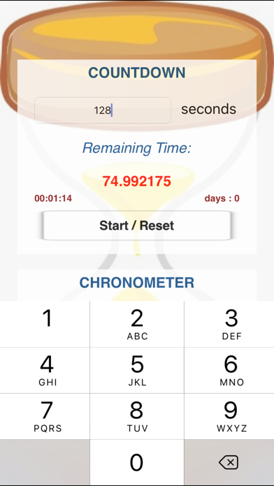Screenshot #2 pour Chronometer and Countdown