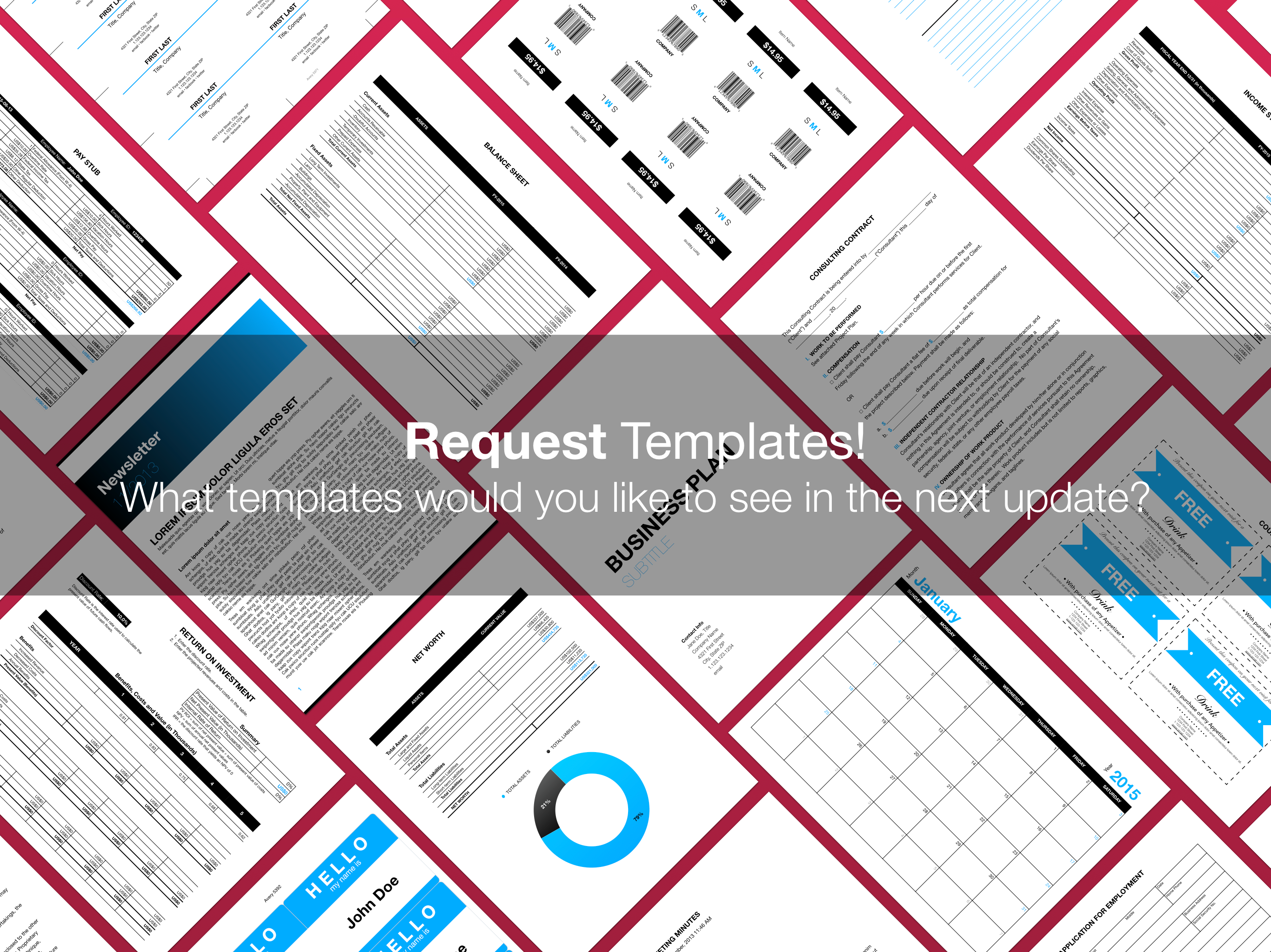 Business Templates for Pages