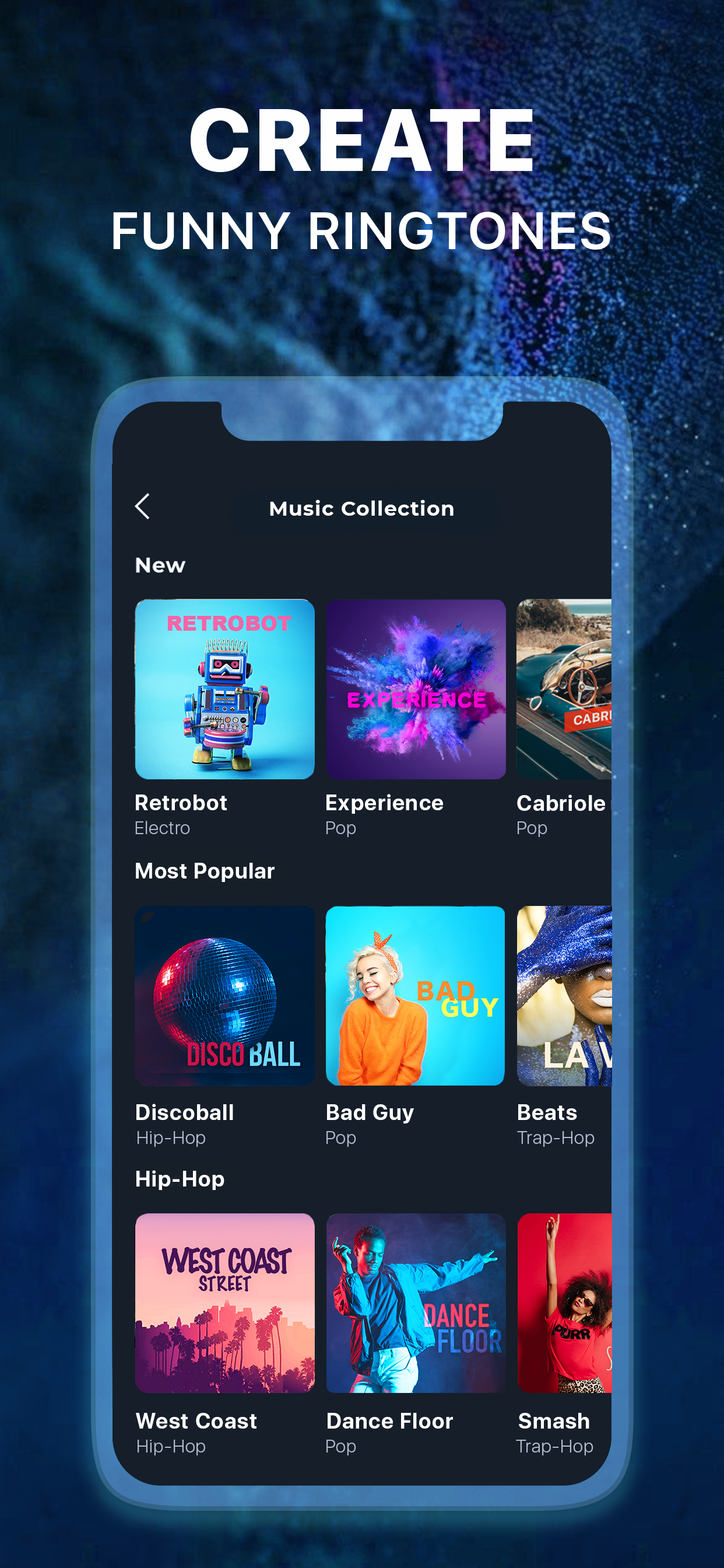 Mee: Live wallpaper, Ringtones