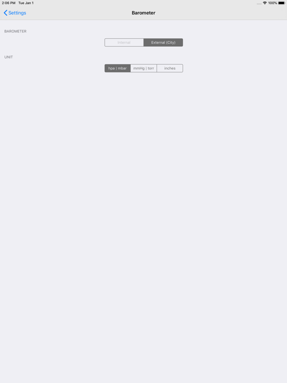 The Weather Station iPad screenshot