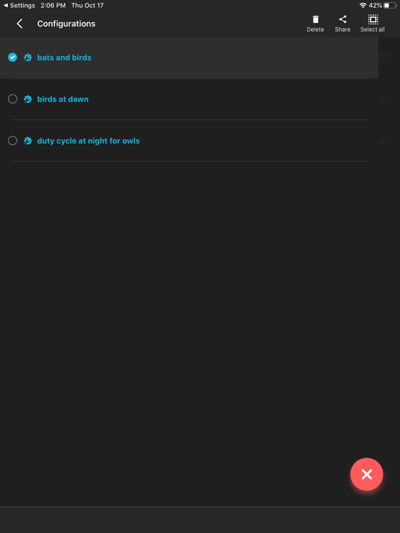 Song Meter Configurator iPad screenshot 6 - Reference app