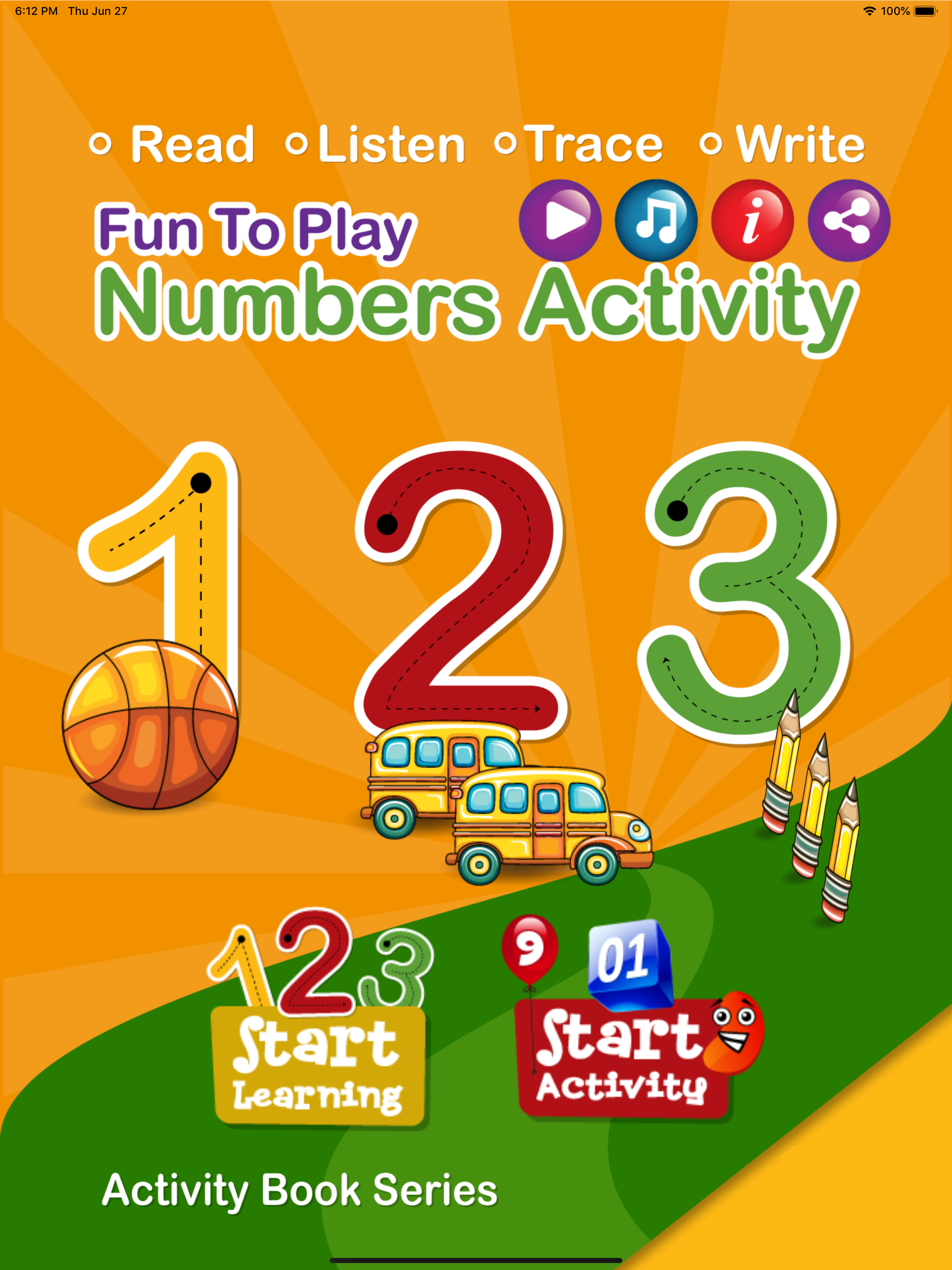 Numbers 123 Activity Book Lite