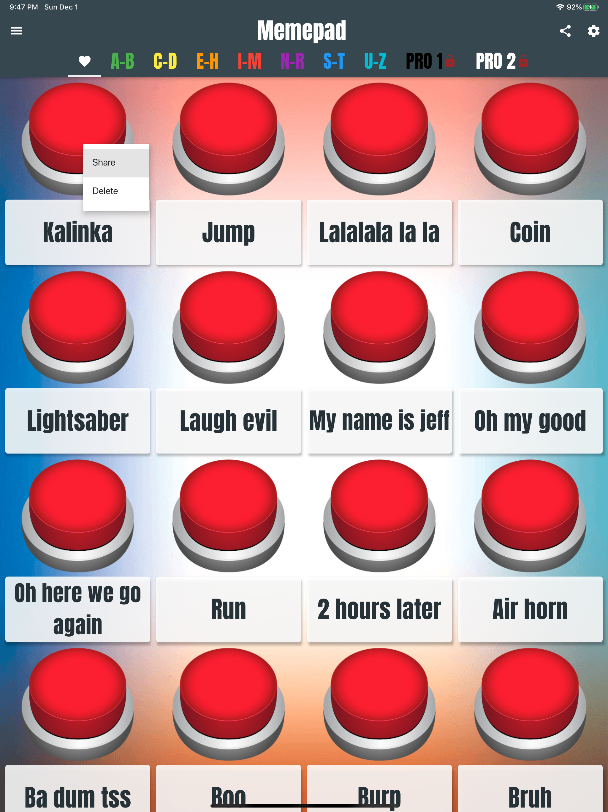 Memepad: memes & sound effects screenshot 11