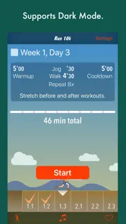 run 10k - couch to 10k program iphone screenshot 2