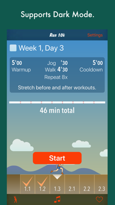 Run 10k - couch to 10k program screenshot 2
