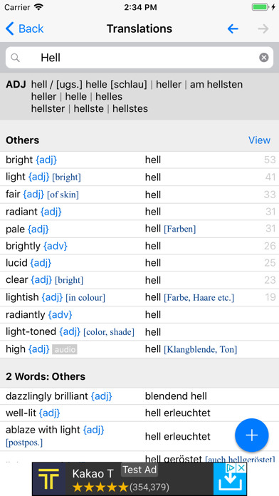 dict.cc Dictionary Screenshot