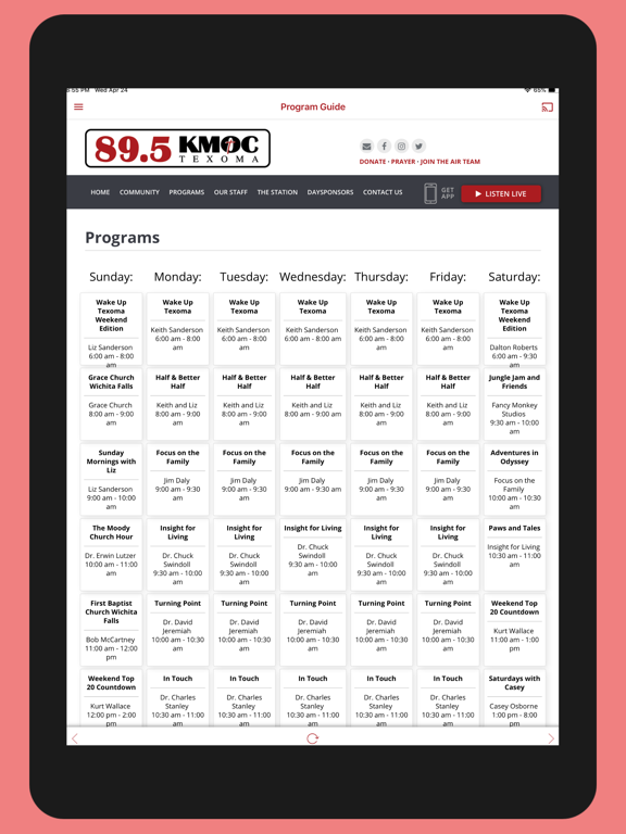 KMOC iPad screenshot 4 - Music app