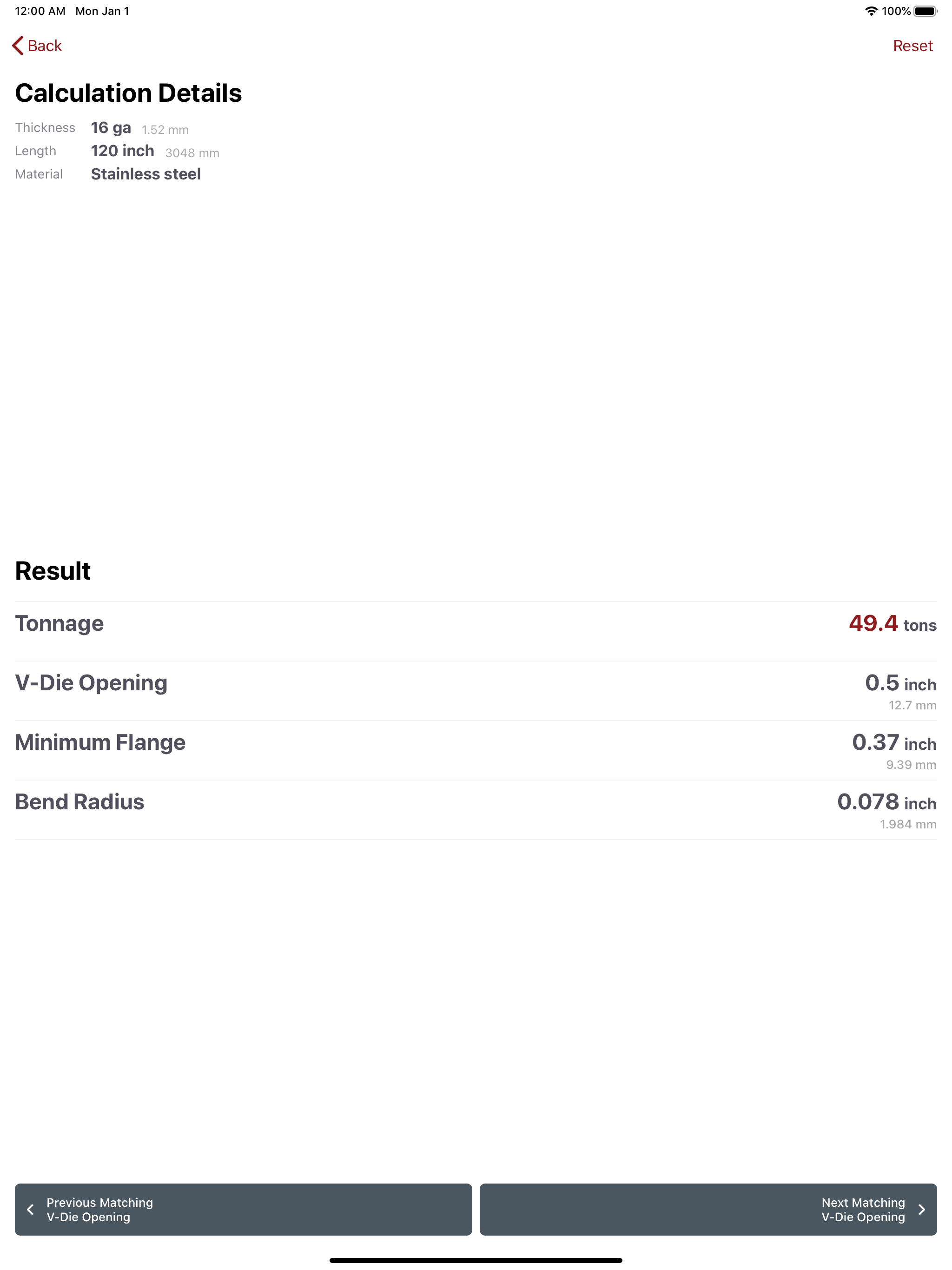 CINCINNATI Load Calc