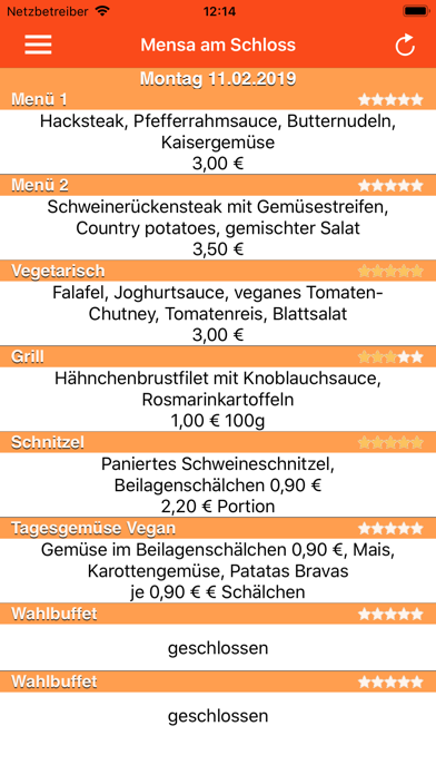 Screenshot #1 pour Mensa Mannheim