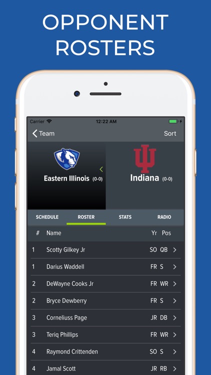 Indiana Football Schedules screenshot-7