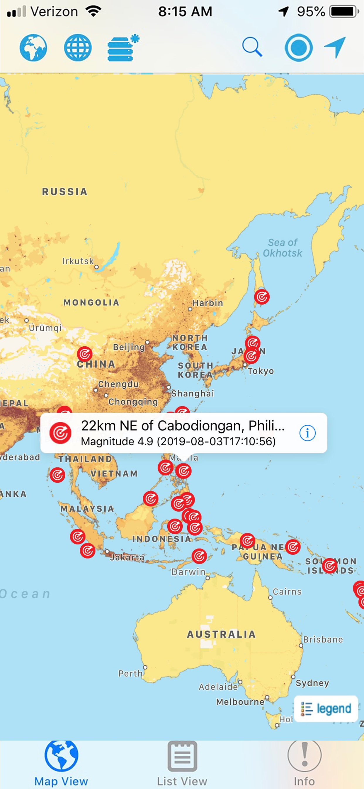 Hazards and Population Mapper
