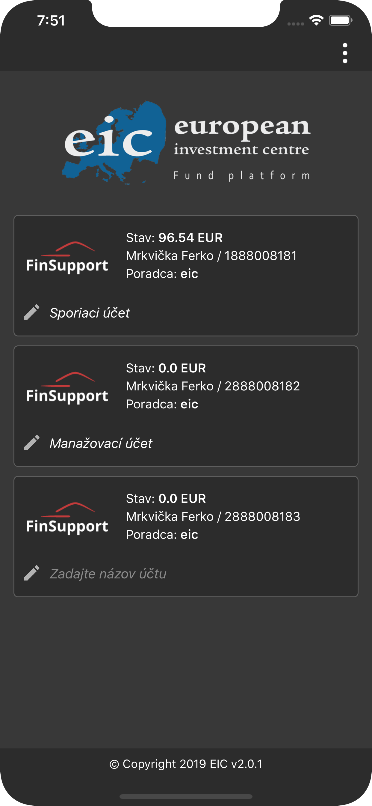EIC Fund Platform HU screenshot 2