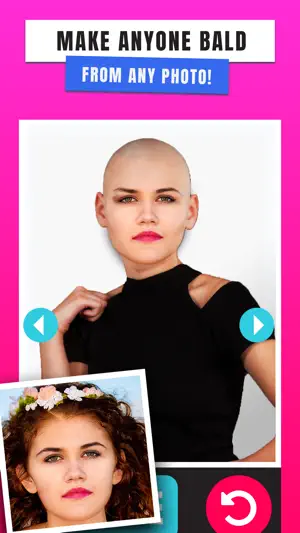 Bald Me Booth: Hair Remove App screenshot 1