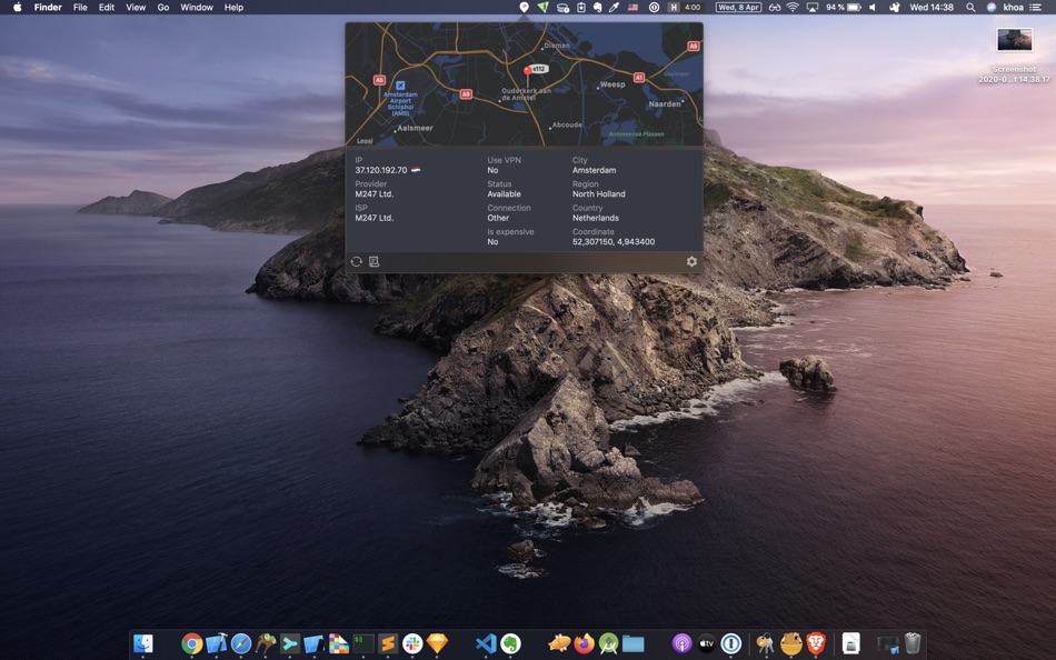 #2. Where IP - Check public IP (macOS) 由: Khuong Pham