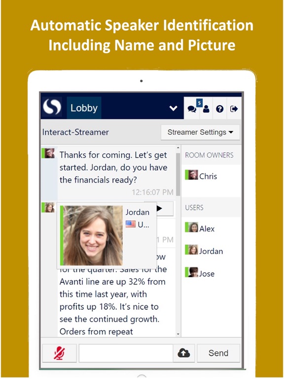 Interact-Streamer™ iPad screenshot 5 - Productivity app