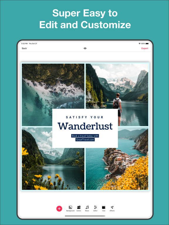 Shox: Reel Maker, Video Editor iPad screenshot 3 - Photo & Video app