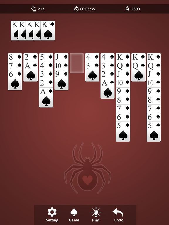 Screenshot #4 pour Spider Solitaire Adventure