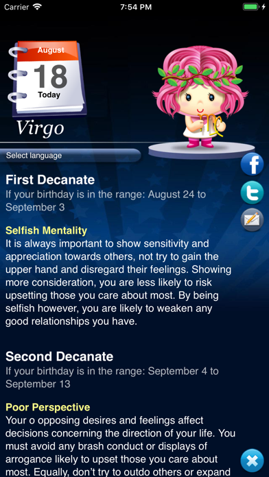 Horoscope HD Pro Screenshot