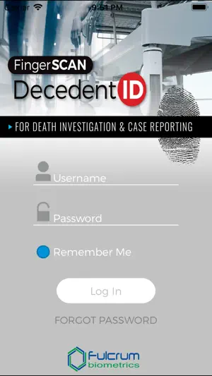FingerSCAN DecedentID screenshot 1