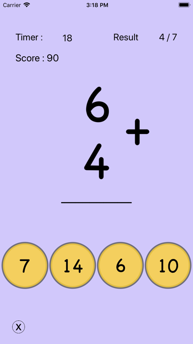 Screenshot #1 pour Math Flash Cards - Addition