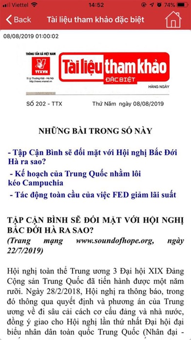 Tin Tham Khảo iPhone screenshot 7 - News app