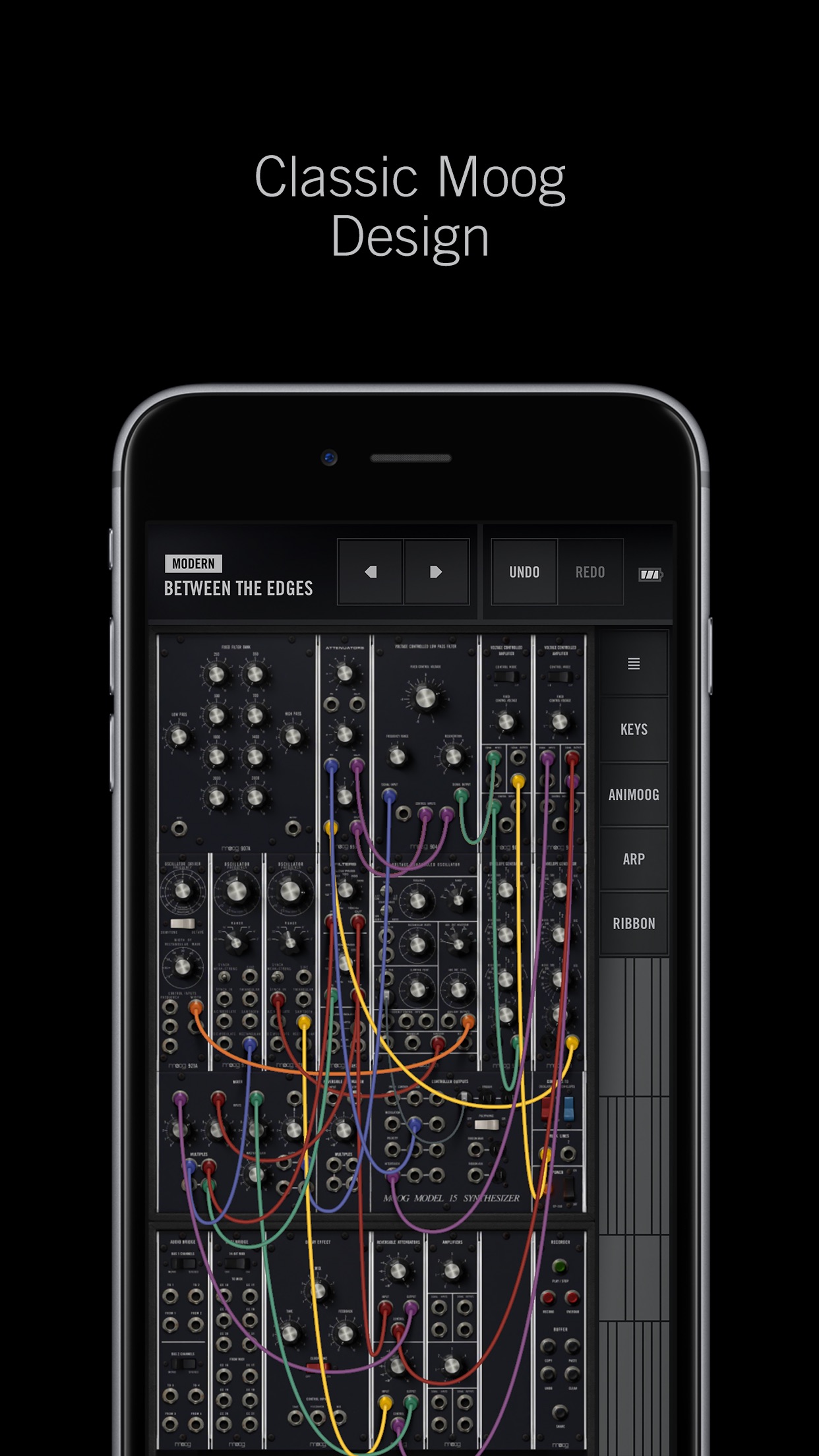 Screenshot do app Model 15 Modular Synthesizer