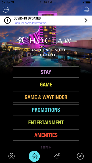 Choctaw Casinos and Resorts Screenshot