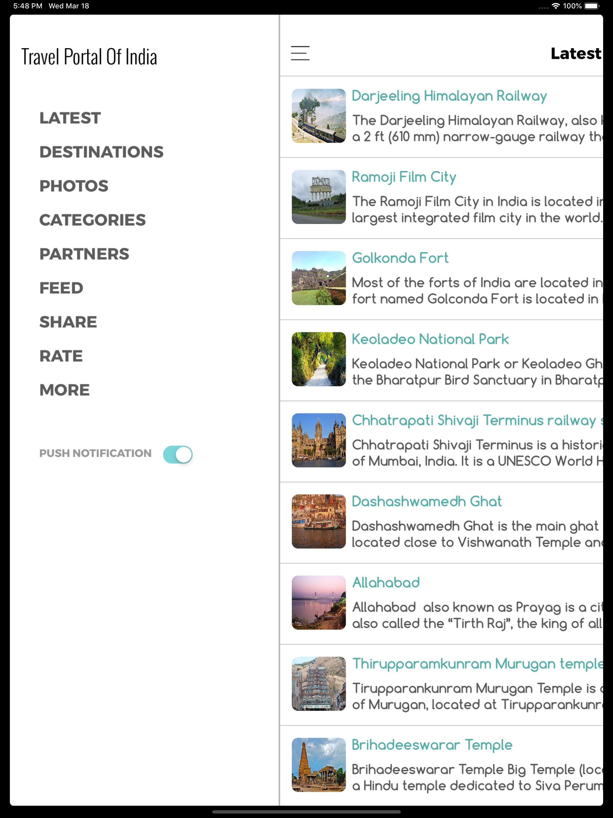 Travel Portal Of India