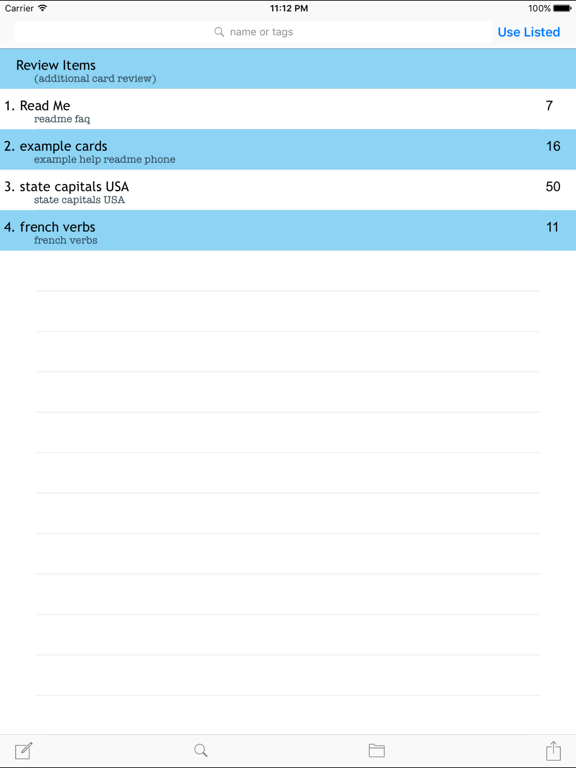 Screenshot #4 pour FreezingBlue Flashcards
