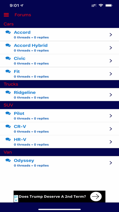 AutoForums 4 Honda's (FanSite) iPhone screenshot 2 - Social Networking app