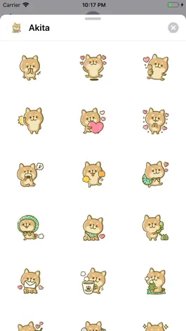 Game screenshot Lovely Akita Dog Emoji mod apk