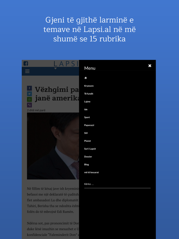 Lapsi iPad screenshot 3 - News app