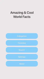 amazing world facts iphone screenshot 1