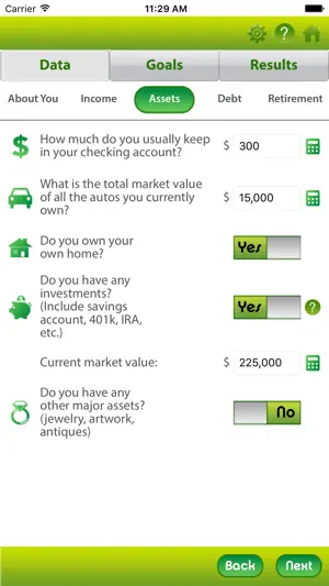 Personal Financial Plan Wiz screenshot 2