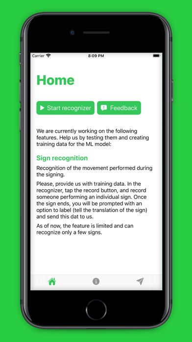 Screenshot #1 pour ASL Recognition Research
