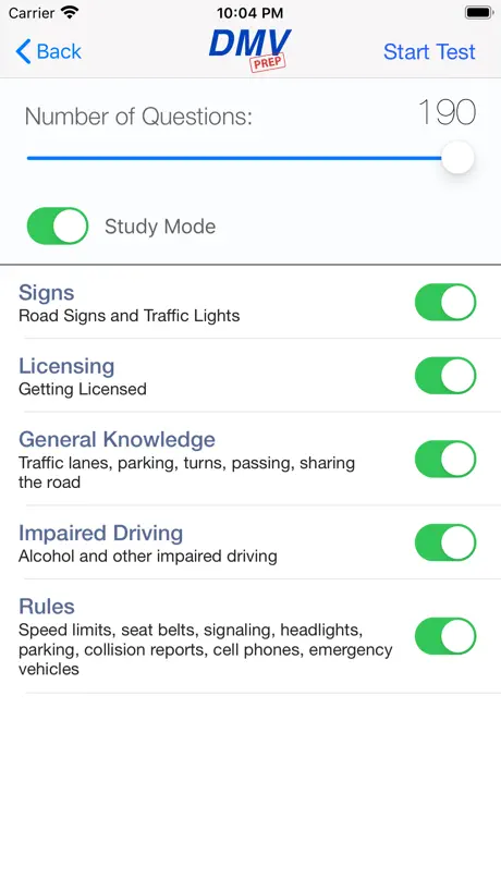 Texas DMV Test Prep