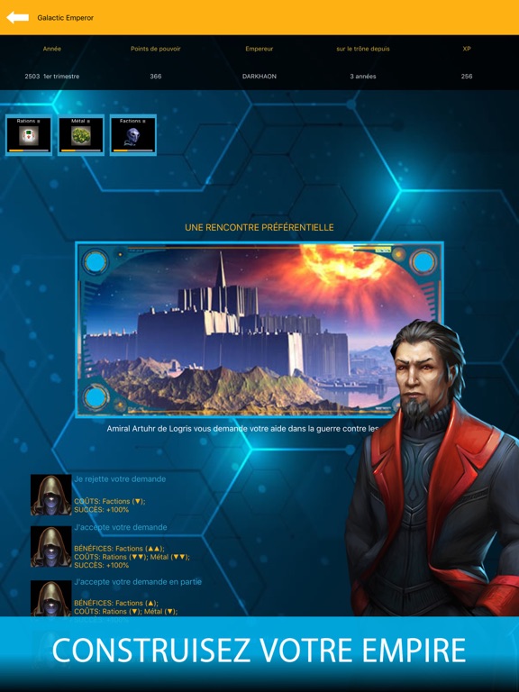 Screenshot #5 pour Galactic Emperor: Jeu RPG