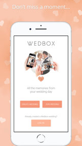 Wedding photo app by Wedbox screenshot