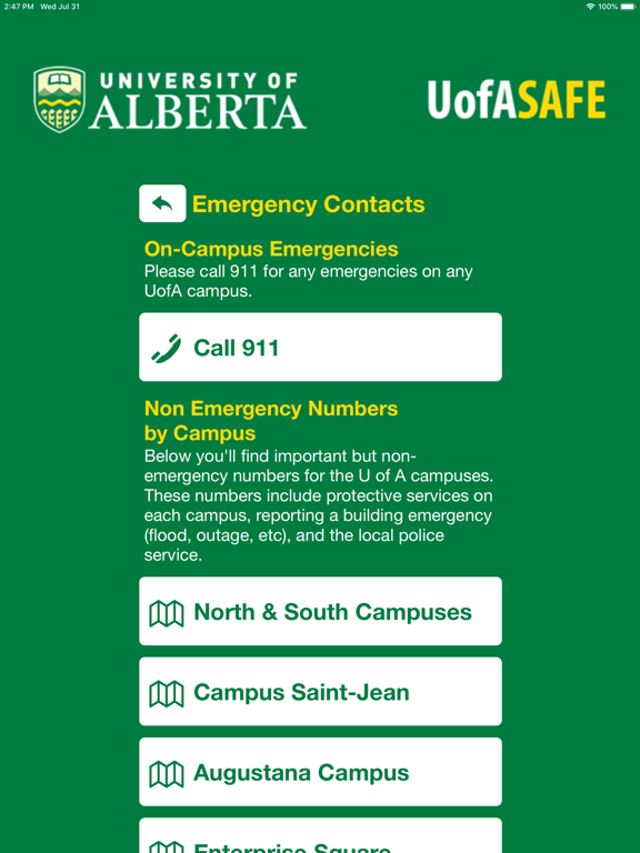 Screenshot #5 pour UofA Safe