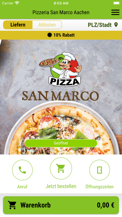 Screenshot #1 pour Pizzeria San Marco Aachen