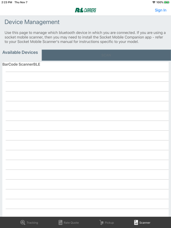 R+L Carriers iPad screenshot 4 - Business app