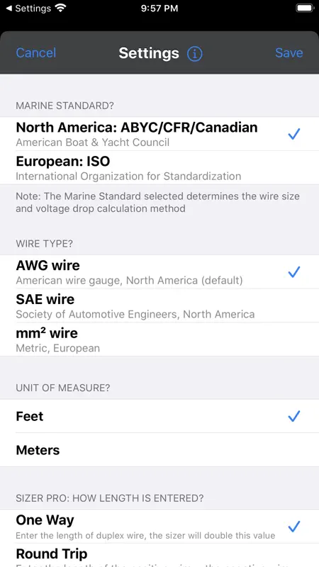 DC Wire Sizer screenshot 6 of 10