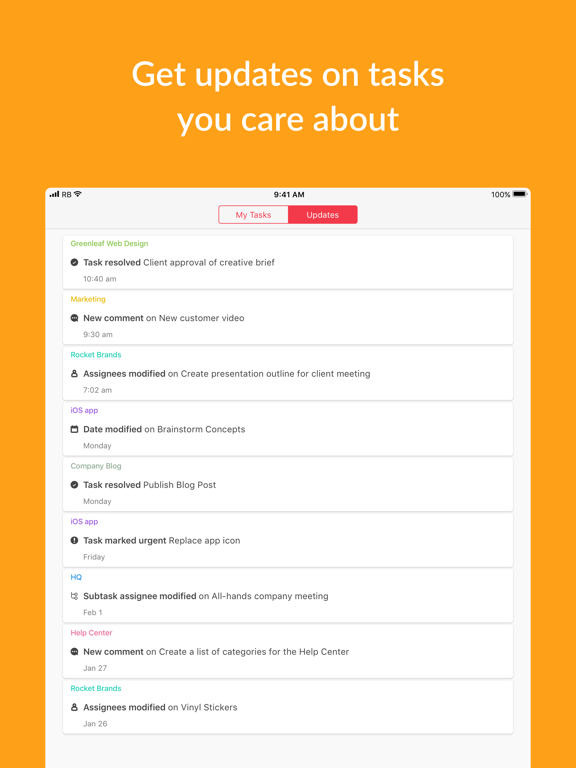 Redbooth: Project Management & Tasks for Teams screenshot