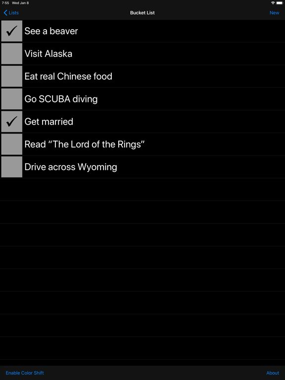 Checkonic: Easy Checklists iPad screenshot 4 - Productivity app